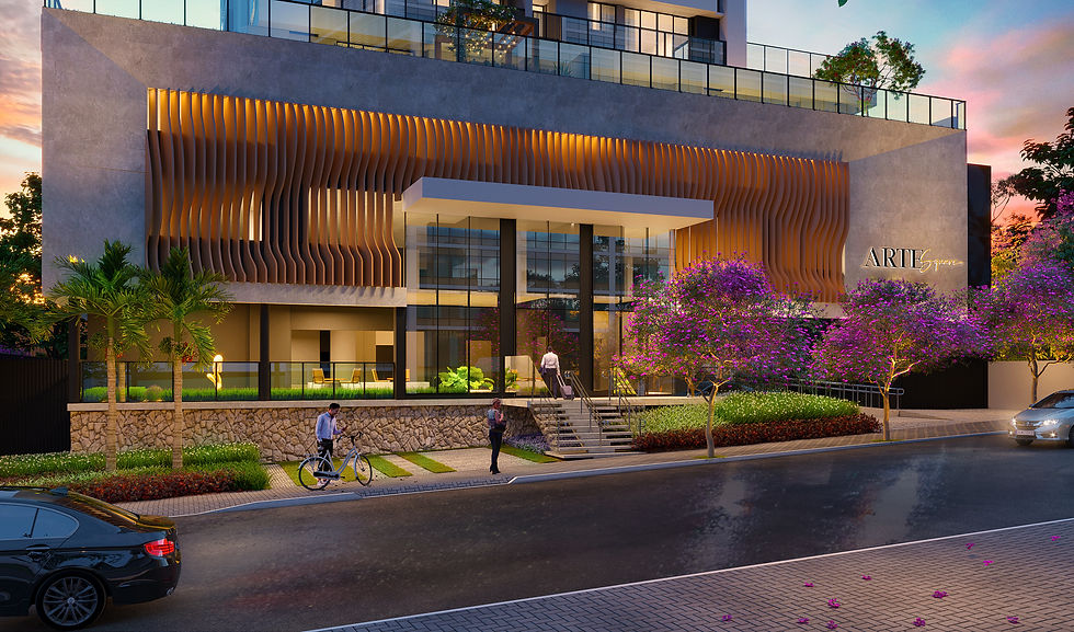 Fachada do Artsquare, empreendimento da Partini em Goiânia